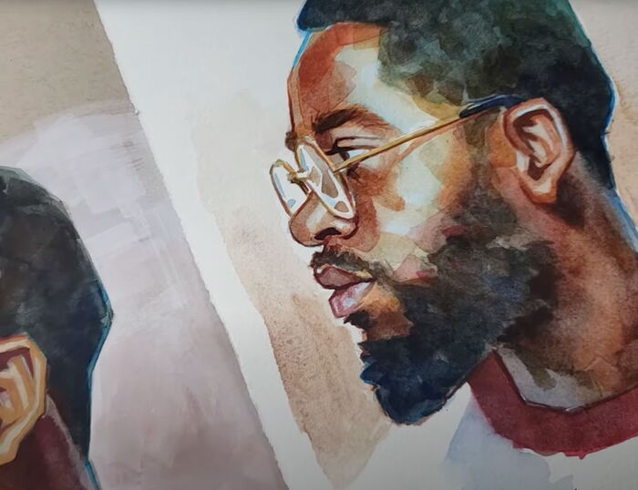 Watercolor Painting Youtube Example
