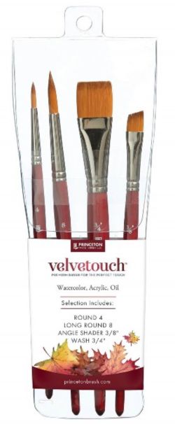 Princeton Brush Velvetouch pack