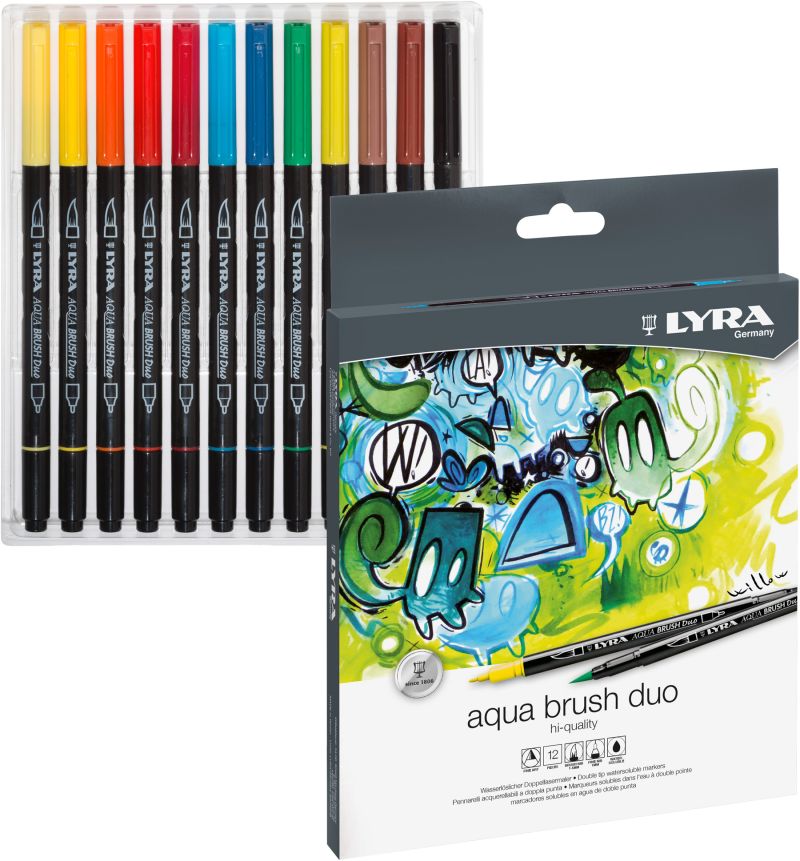 Lyra Aqua Brush Duo 12pc