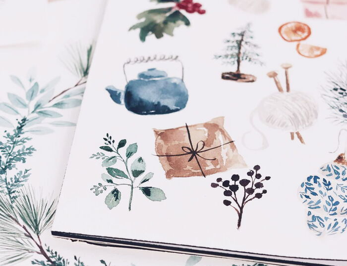Sketchbook Watercolor by Shayda Campbell