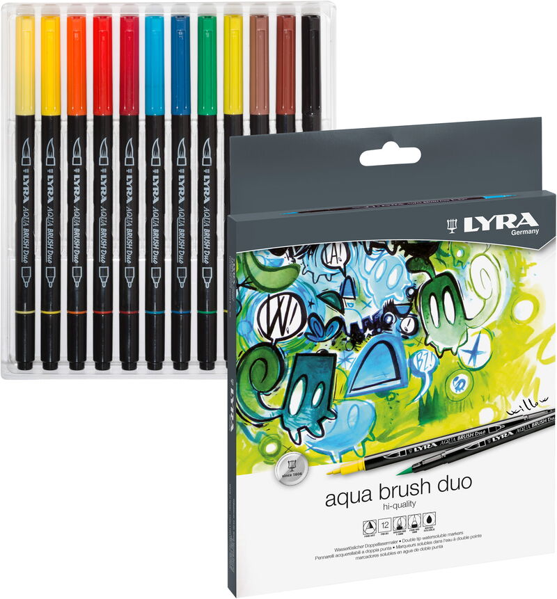 Lyra Aqua Brush Duo 12pc