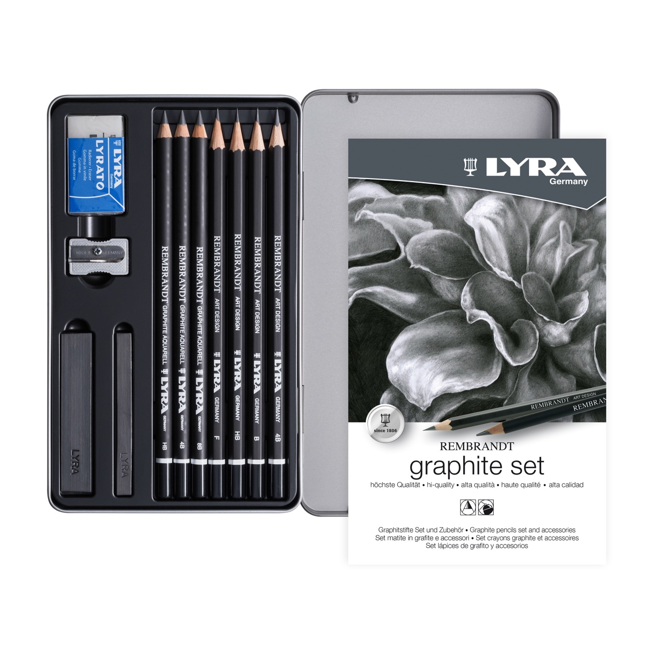 Set of Graphite Pencils and accessories
